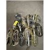 Image 1 : Large quantity of tie down straps. Approx 14, various sizes.