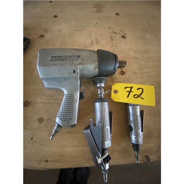 Bluepoint air impact gun and high speed grinder.