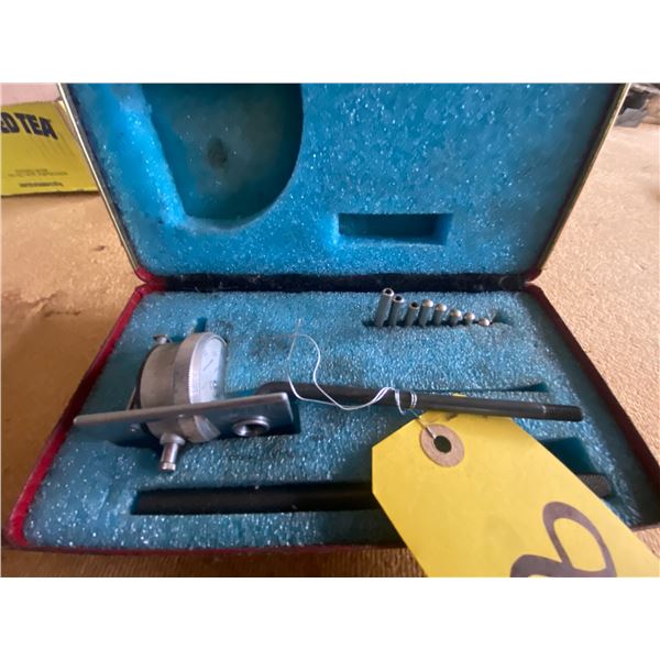 Cylinder taper gauge in box.