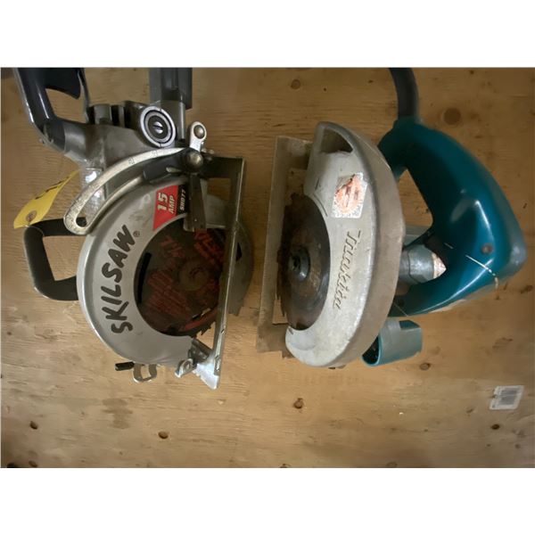 Marita skill saw 7", and Skilsaw 15 amp saw.