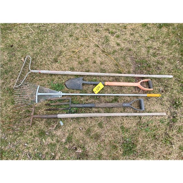 Pitch forks, rakes, shovel etc.