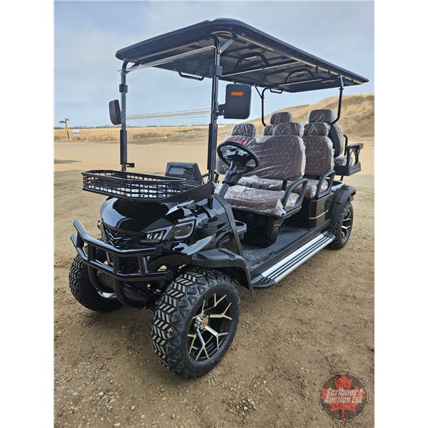 SDLANCH 2026 Electric 6-Seater Golf Cart (Black) : SDLC100