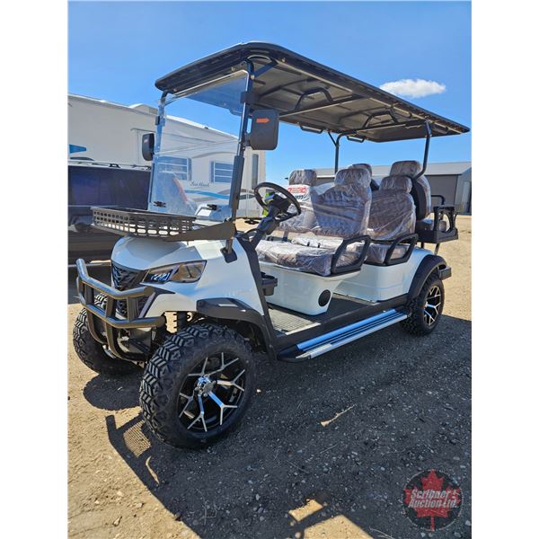 SDLANCH 2026 Electric 6-Seater Golf Cart (White) : SDLC100