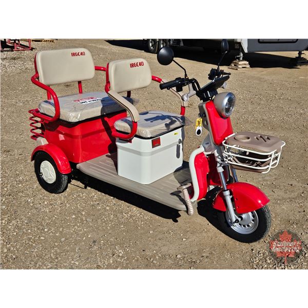 SDLANCH 2026 Mini Electric Golf Cart : IRGC40 (Red) (3-Wheel)