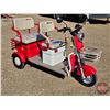 Image 1 : SDLANCH 2026 Mini Electric Golf Cart : IRGC40 (Red) (3-Wheel)