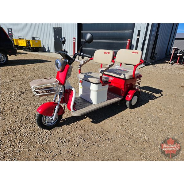 SDLANCH 2026 Mini Electric Golf Cart : IRGC40 (Red) (3-Wheel)