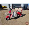 Image 1 : SDLANCH 2026 Mini Electric Golf Cart : IRGC40 (Red) (3-Wheel)
