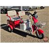 Image 3 : SDLANCH 2026 Mini Electric Golf Cart : IRGC40 (Red) (3-Wheel)