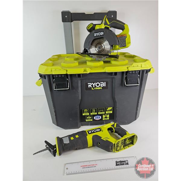 Ryobi Tool Trio : Reciprocating Saw, Circular Saw & Wheeled Tool Box