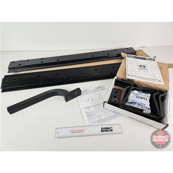 DSP Hitch Fifth Wheel Hitch Rails w/Frame Bracket Kit & Small Hitch