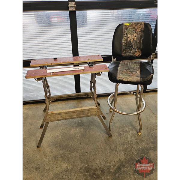 Black & Decker Workmate w/Folding Stool