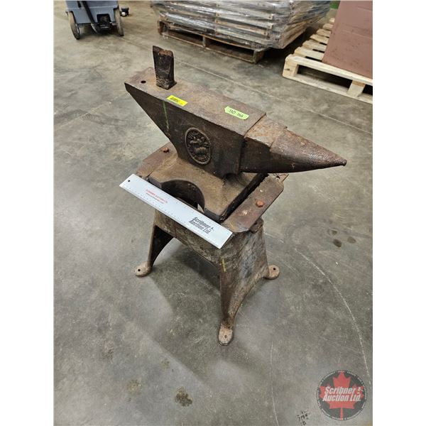 Vulcan 110lb Anvil w/Stand & Hot Cut Hardy Tool