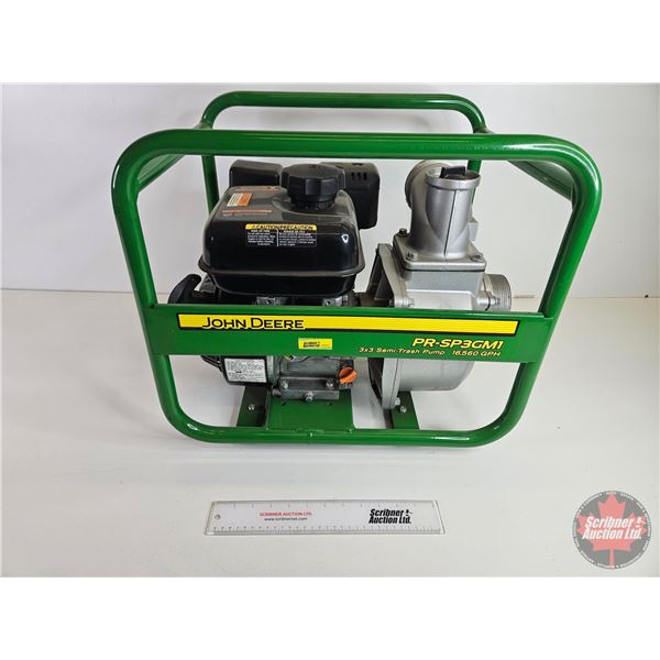 John Deere PR-SP3GM1 : 3x3 Water Transfer Semi-Trash Pump  (16,560 GPH)