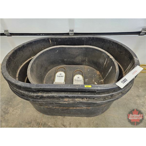 Stock Tanks (4) c/w Gate Closers (2)