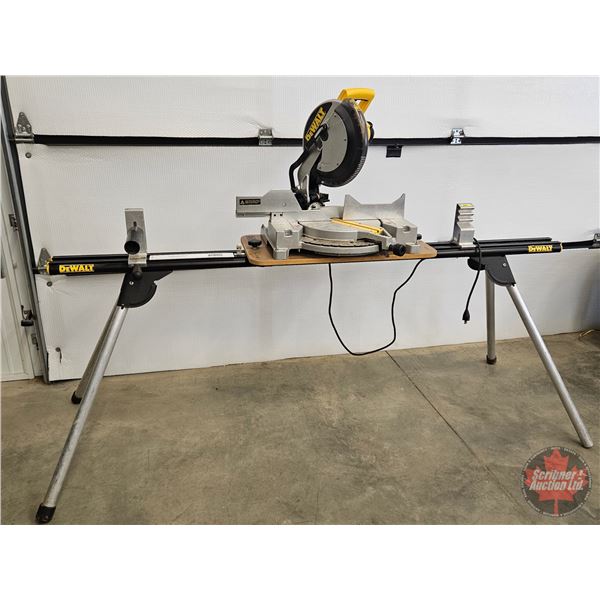 DEWALT 12" Model DW705 Compound Miter Saw w/DEWALT Heavy Duty Miter Stand