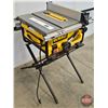 Image 3 : DEWALT Model DWE7480 Jobsite Table Saw w/Foldable Stand