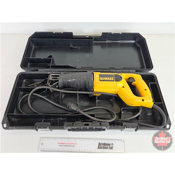 DEWALT Model DW303 Reciprocating Saw w/Carry Case