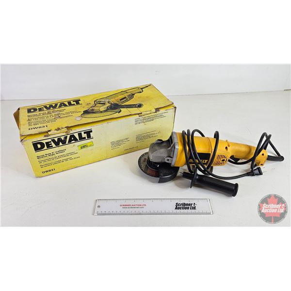 DEWALT Model DW831 Heavy Duty 5" Medium Angle Grinder