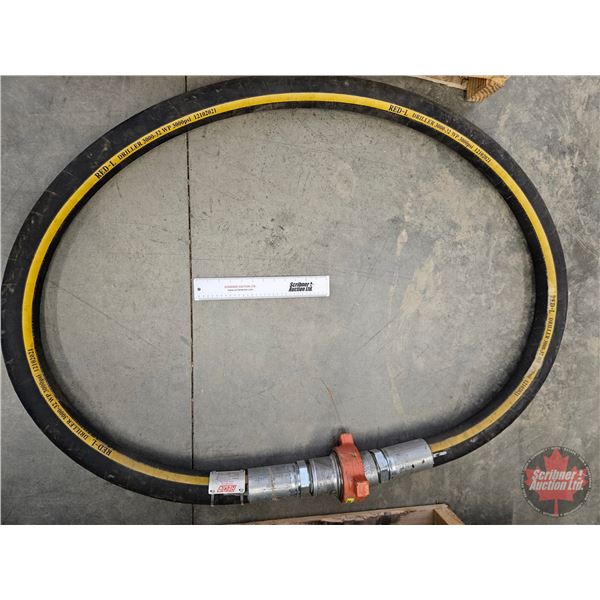 Heavy Duty Hydraulic Hose "Red-L Driller 3000-32 WP3000PSI" w/2" Quick Attach Coupler