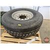 Image 1 : Tire w/Aluminum Bud Rim : Goodyear 425/65R22.5