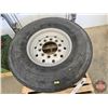 Image 2 : Tire w/Aluminum Bud Rim : Goodyear 425/65R22.5