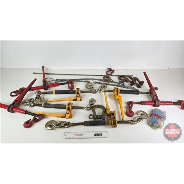 Variety of Ratchet Boomers, Clevises & Cable