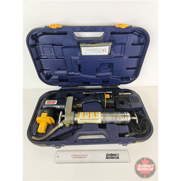 Lincoln Industrial Cordless 12V Grease Gun w/Carry Case
