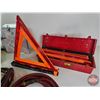 Image 3 : Road Side Safety Combo : Road Flares, Truck Mount Sign Holder, Booster Cables, Air Hose & Power Cabl