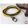 Image 6 : Road Side Safety Combo : Road Flares, Truck Mount Sign Holder, Booster Cables, Air Hose & Power Cabl