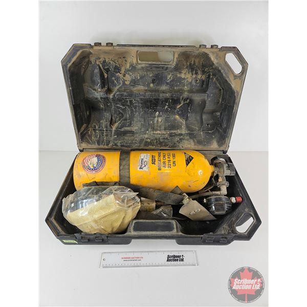 Scott Industrial Self-Contained Breathing Apparatus (2216 PSI) (Empty) c/w Scott Air Pak Carry Case