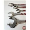 Image 8 : Large Combination Wrenches (5) : 1-7/8" & 1-13/16" & 1-5/16" (2) & 1-7/16" & 2"