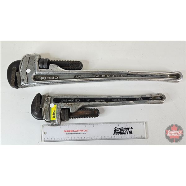 Ridgid Aluminum Pipe Wrenches (2) : 18" & 24"