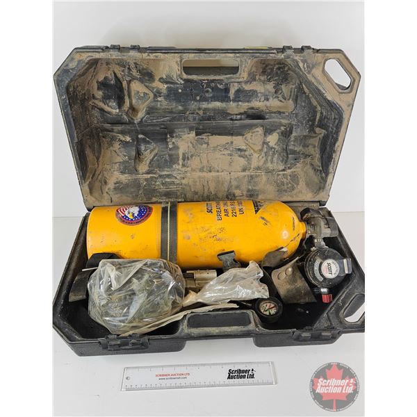Scott Industrial Self-Contained Breathing Apparatus (2216 PSI) (Empty) c/w Scott Air Pak Carry Case