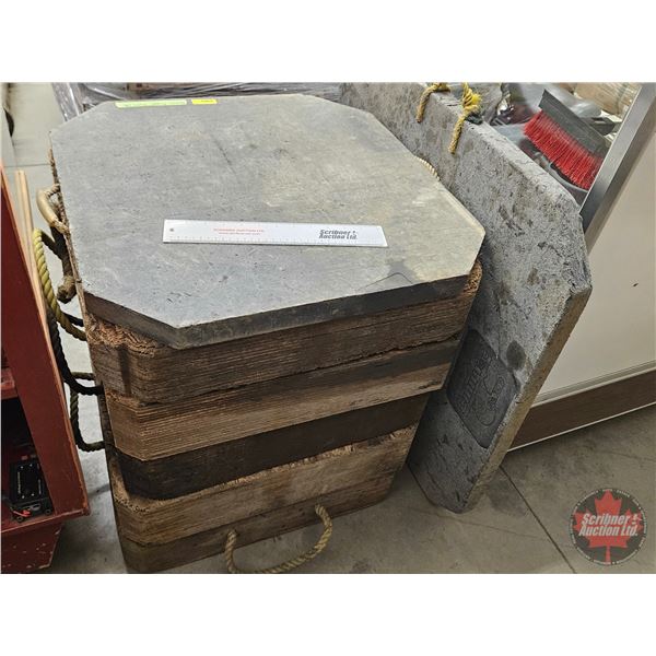 Down Rigger Pads (7) : Wooden (5) & Composite (2)