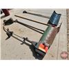 Image 2 : Long Handled Tools (4) : Shovels (2), Rake & Husqvarna 26 LC Weed Trimmer