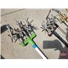 Image 6 : Long Handled Gardening Tools (6) : Thatch Rake, Rotary Cultivators (2), Garden Claw, 5 Tine Cultivat