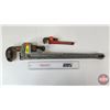 Image 1 : Ridgid Pipe Wrenches (2) : 24" Aluminum & 8" Alloyed Steal