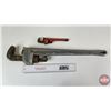 Image 5 : Ridgid Pipe Wrenches (2) : 24" Aluminum & 8" Alloyed Steal