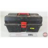 Image 5 : Plastic Carry Tool Box w/Contents including Variety of Screwdrivers, Drill Bits, Wrenches, etc