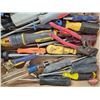 Image 3 : Assortment of Carpentry Tools including Sand Paper, Hammer, Screw Drivers, etc