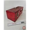 Image 10 : Beach Medal Tool Box w/Contents ~ Including : Pipe Cutter, Rivetter, Wrenches, Test Lights, etc