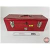 Image 9 : Beach Medal Tool Box w/Contents ~ Including : Pipe Cutter, Rivetter, Wrenches, Test Lights, etc