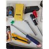 Image 4 : Tool Combo : Mini Vise, Zip Ties, Screw Drivers, Ratchet Wrench, Stanley Hinges, Batteries, etc