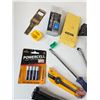 Image 5 : Tool Combo : Mini Vise, Zip Ties, Screw Drivers, Ratchet Wrench, Stanley Hinges, Batteries, etc