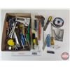Image 1 : Assortment of Tools including Combination Wrenches, Staplers, Screwdrivers, Hammer, Tape Measure, Ba