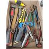 Image 3 : Assortment of Tools including Mallet, Silicone Gun, Ball Peen Hammer, Screwdrivers, Tape Measure, et