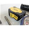 Image 6 : Assortment of Tools including Mallet, Silicone Gun, Ball Peen Hammer, Screwdrivers, Tape Measure, et
