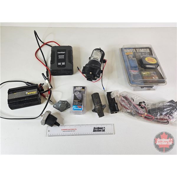 Grouping: Power Inverters, Remote Starter, 7-Way Blade Plug, etc