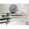 Image 1 : Various Fishing Rods/Reels & Fishing Net (Various Conditions)