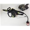 Image 7 : Electric Yard Tool Trio : Black & Decker Edger, Yardworks Hedge Trimmer & Poulan Chainsaw